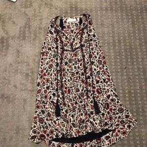 dress with two long black strings